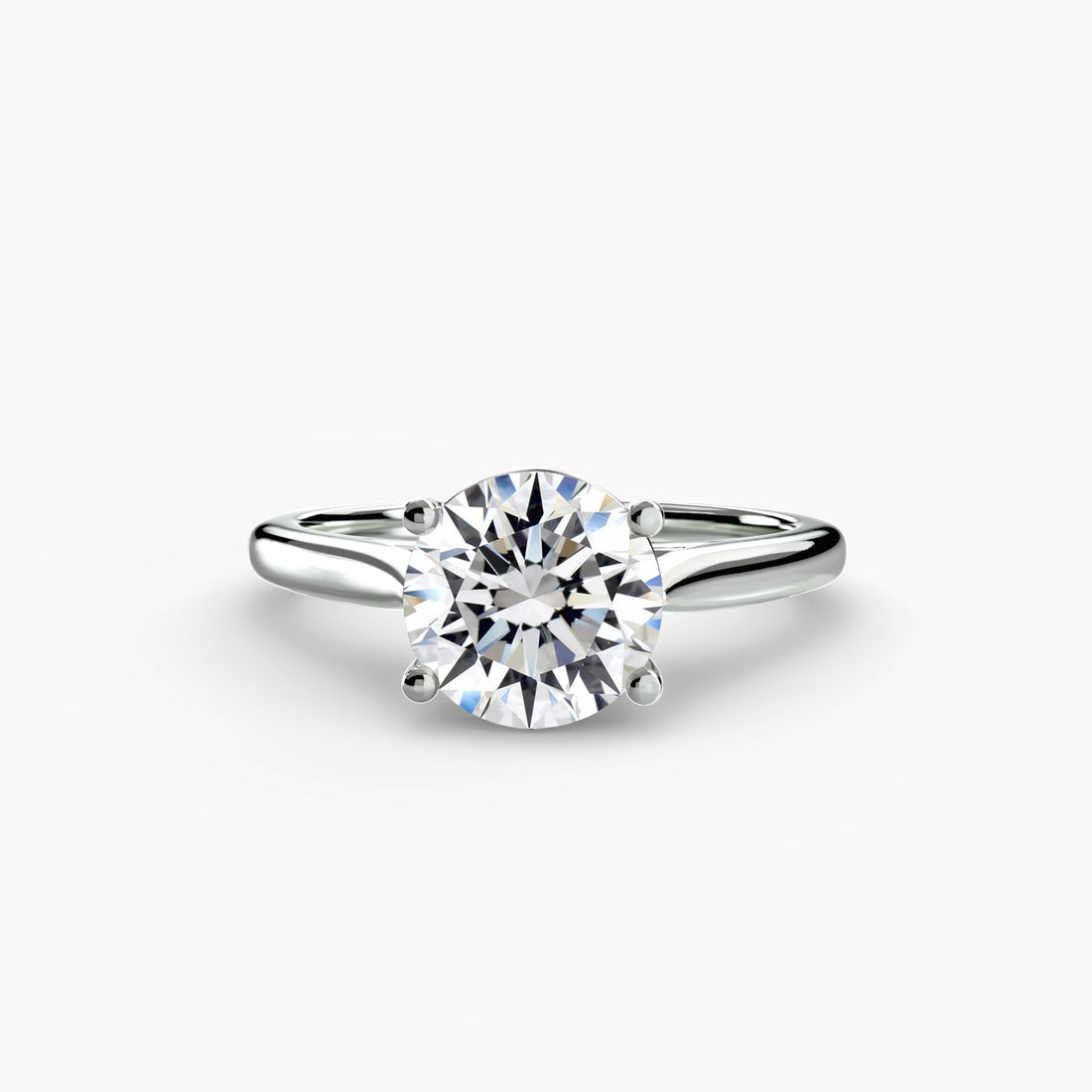 Harper solitaire diamond engagement ring by Wave Jewellery