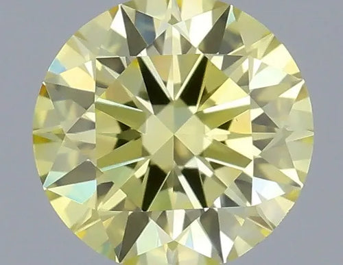 0.27ct Round Lab Grown Diamond (Colour Fancy Intense Yellow, Clarity VS1, Cut EX, IGI Certified)